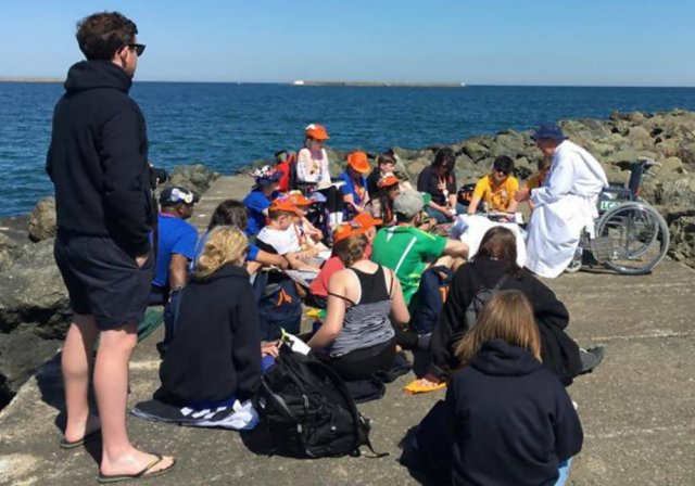 Mass at the seaside